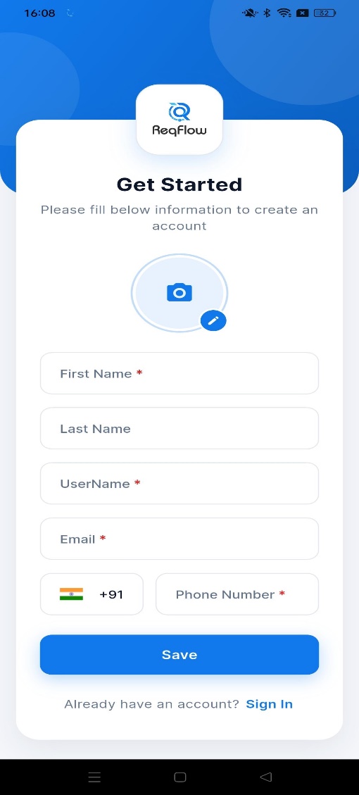 Get Started (registration)