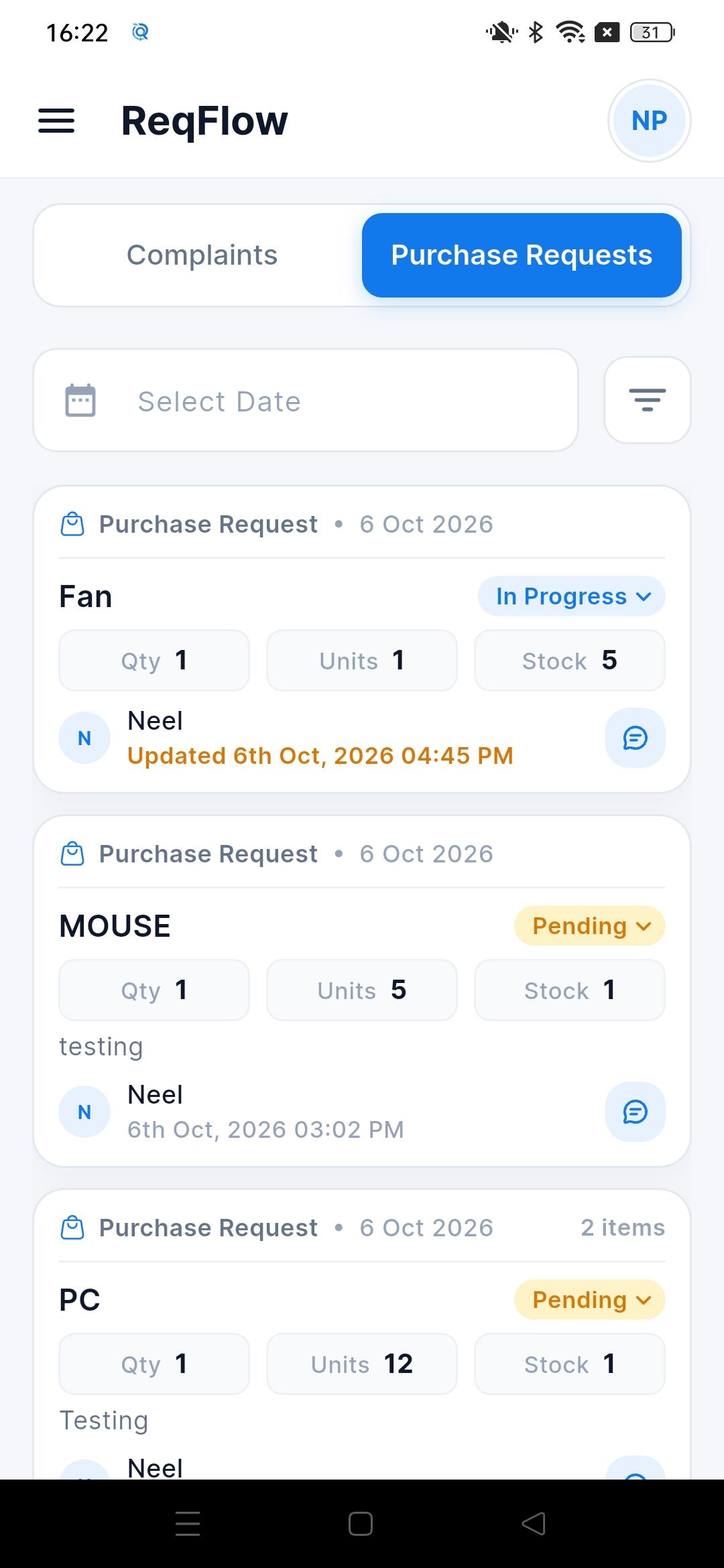 Purchase Requests