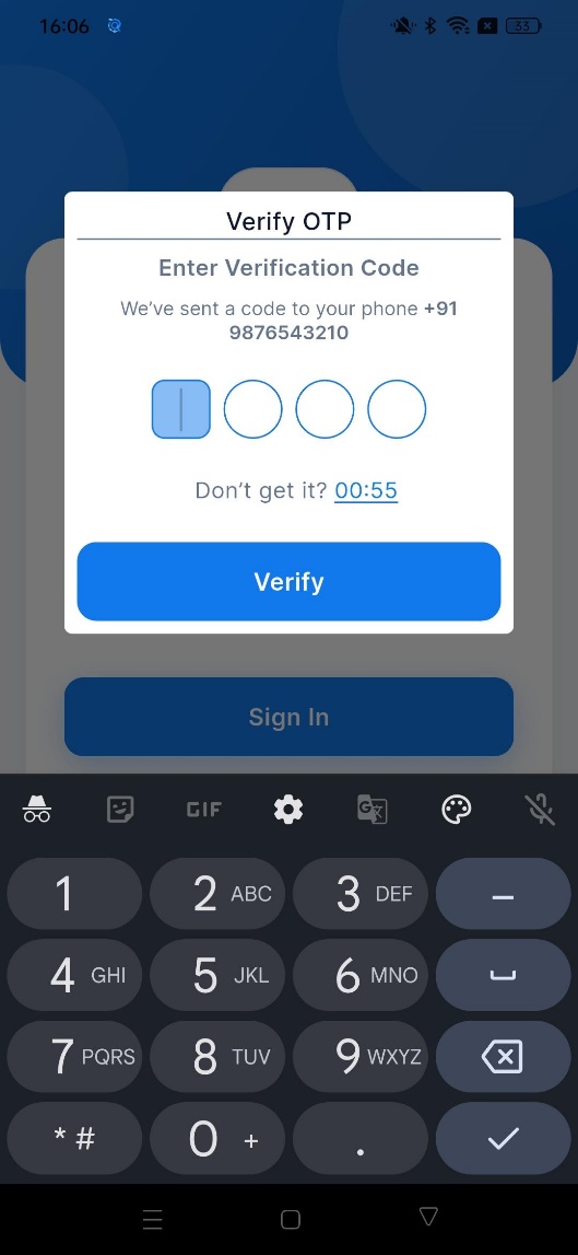 Verify OTP
